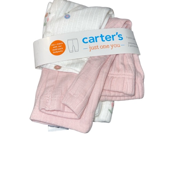 Carter's Other - Carter's Baby Girl Soft Pink and White Tights Set Size PREEMIE NET #66